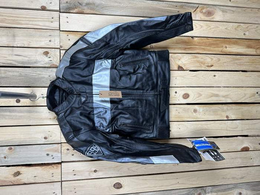 CHAQUETA T-M MUJER DE MOTO GARIBALDI NEGRA 1