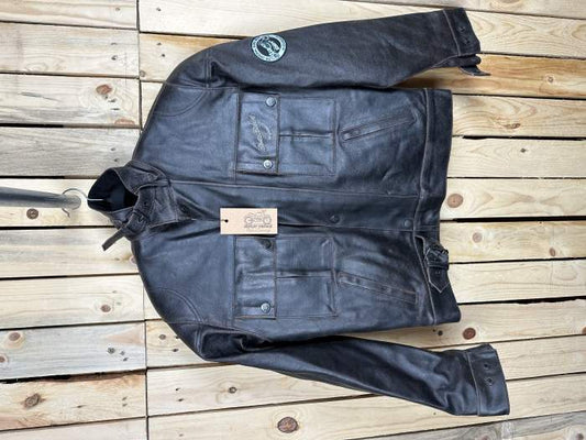 CHAQUETA T-S DE CUERO GASTADO GARIBALDI 2