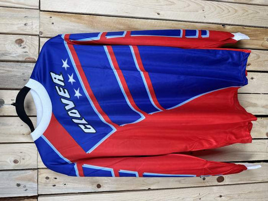 CAMISETA T-L DE MOTO CLOVER ROJO