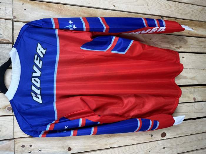 CAMISETA T-L DE MOTO CLOVER ROJO