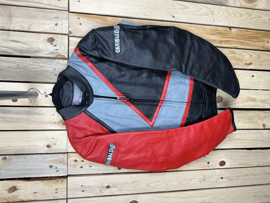 CHAQUETA T-M DE MOTO GARIBALDI ROJO 50