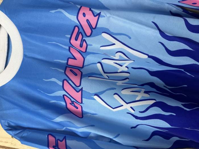 CAMISETA T-M DE MOTO CLOVER FANTASY AZUL