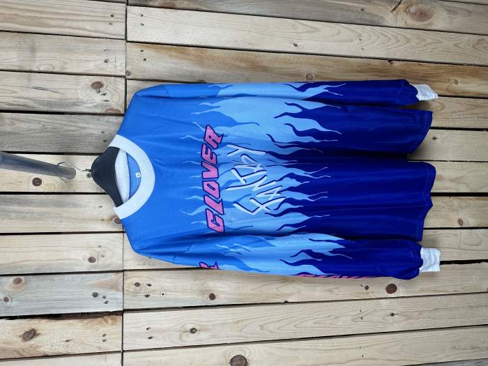 CAMISETA T-L DE MOTO CLOVER FANTASY AZUL