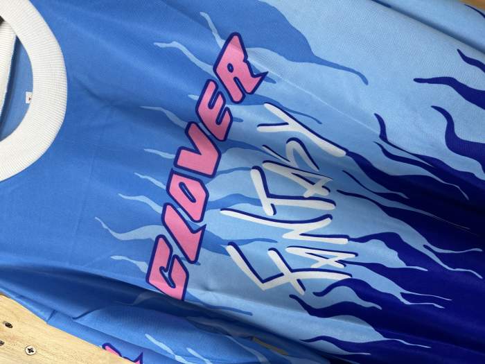 CAMISETA T-L DE MOTO CLOVER FANTASY AZUL