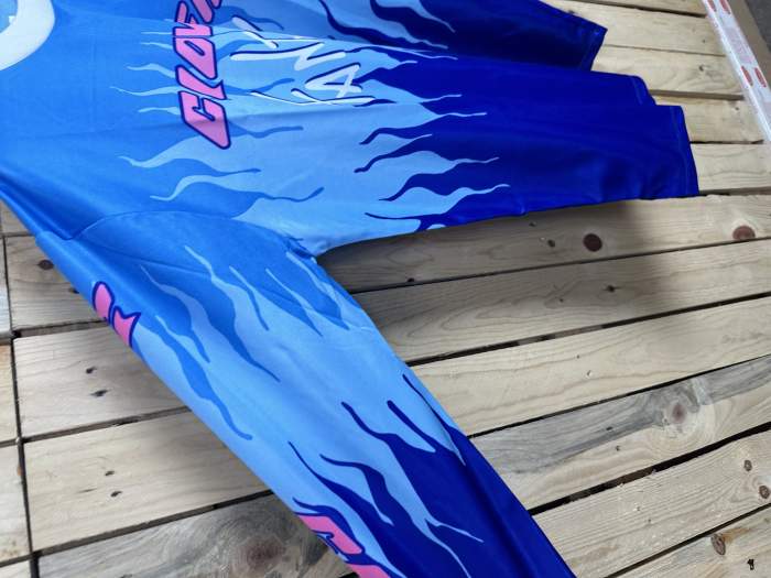 CAMISETA T-L DE MOTO CLOVER FANTASY AZUL