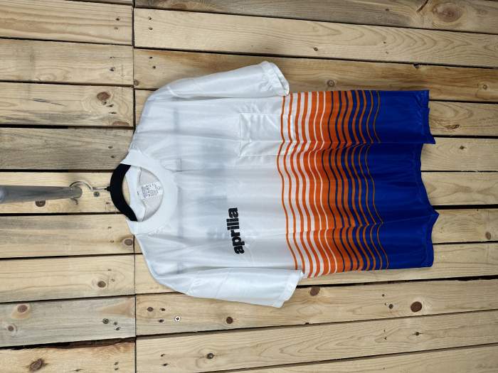 CAMISETA T-L DE MOTO APRILIA NARANJA VINTAGE