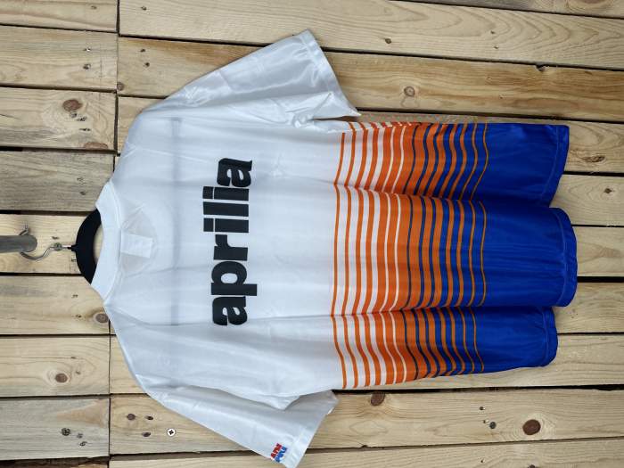 CAMISETA T-L DE MOTO APRILIA NARANJA VINTAGE