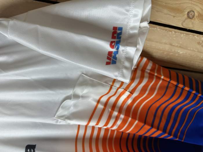 CAMISETA T-M DE MOTO APRILIA NARANJA VINTAGE