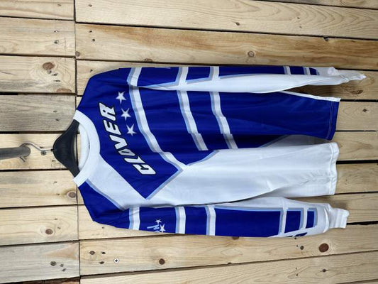 CAMISETA T-M DE MOTO CLOVER AZUL 2