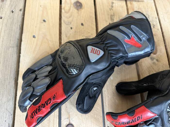 GUANTES T-XL DE MOTO GARIBALDI ONE CARBONO 2