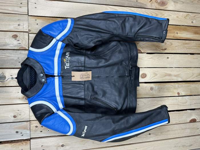 CHAQUETA T-M DE MOTO KIWI MT AZUL