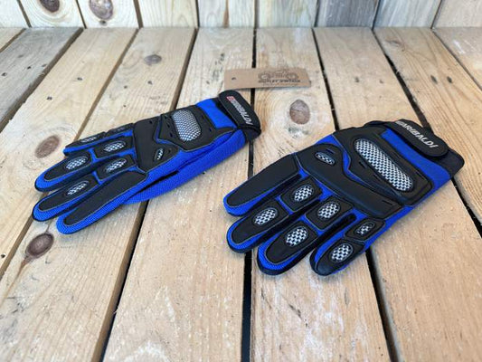 GUANTES T-S DE MOTO GARIBALDI AZUL