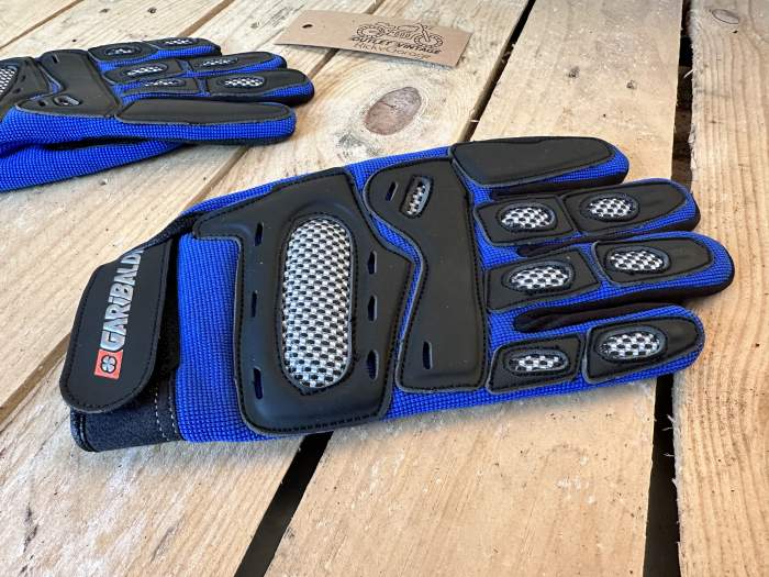 GUANTES T-S DE MOTO GARIBALDI AZUL