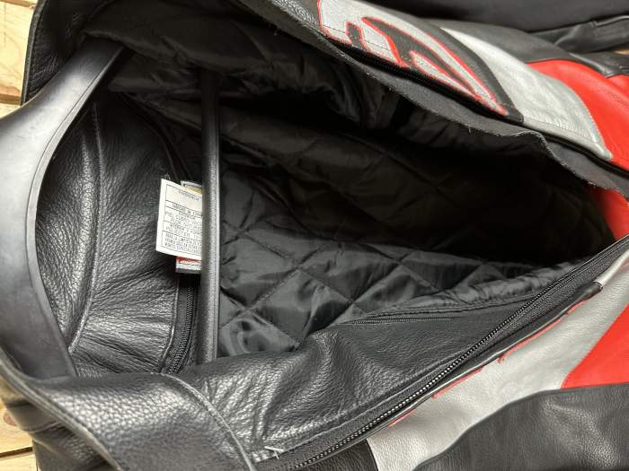 CHAQUETA T-M DE MOTO GARIBALDI ROJO JOROBA 48