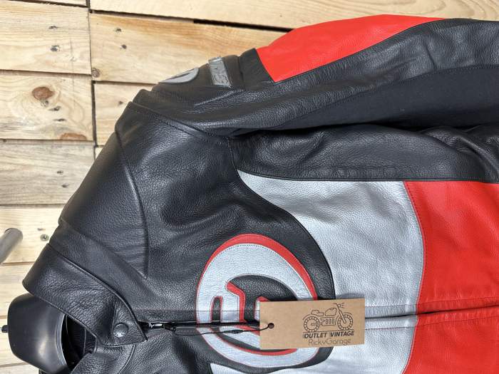 CHAQUETA T-M DE MOTO GARIBALDI ROJO JOROBA 48