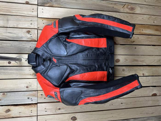 CHAQUETA T-L DE MOTO COMPETICION GARIBALDI ROJO