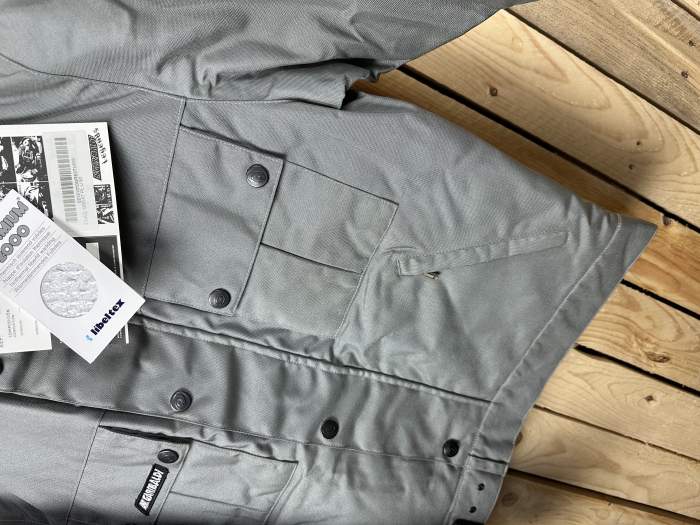CHAQUETA T-M MOTO GARIBALDE GRIS IMPERMEBLE