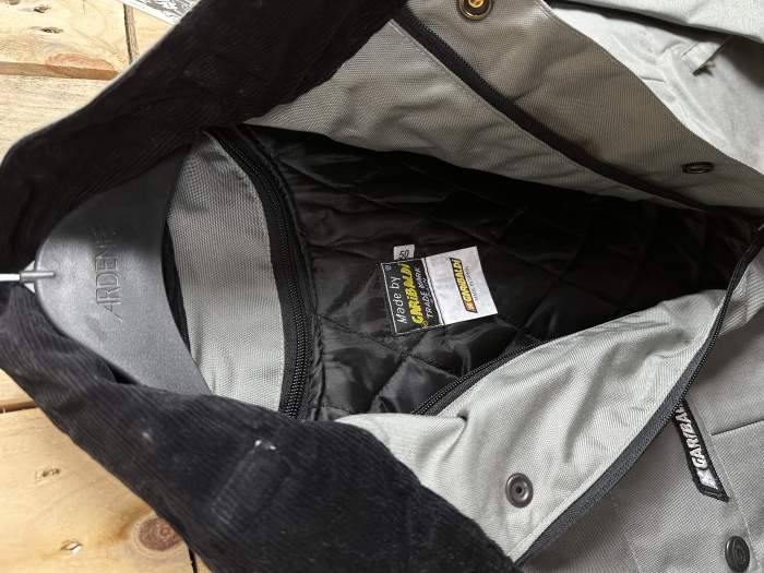 CHAQUETA T-M MOTO GARIBALDE GRIS IMPERMEBLE