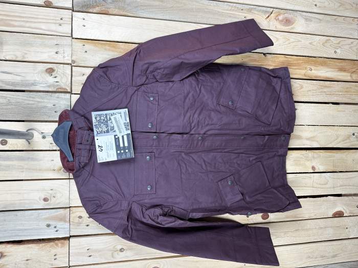 CHAQUETA T-L DE MOTO MUJER GARIBALDI BURDEOS