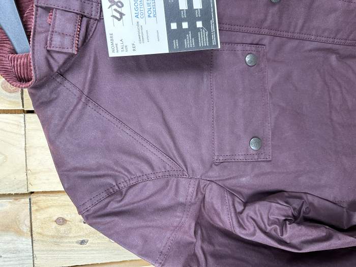 CHAQUETA T-L DE MOTO MUJER GARIBALDI BURDEOS