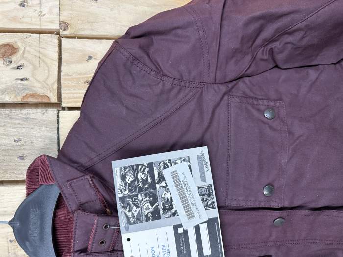 CHAQUETA T-L DE MOTO MUJER GARIBALDI BURDEOS