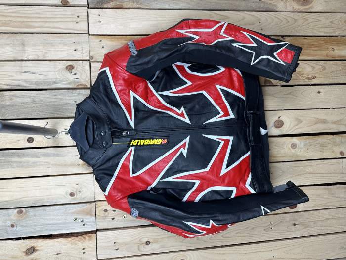 CHAQUETA T-M MOTO COMPETICION GARIBALDI ROJO 1