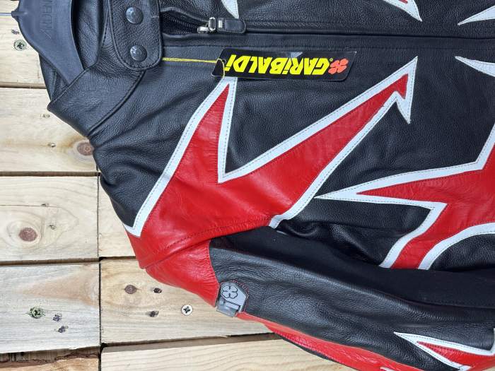 CHAQUETA T-M MOTO COMPETICION GARIBALDI ROJO 1