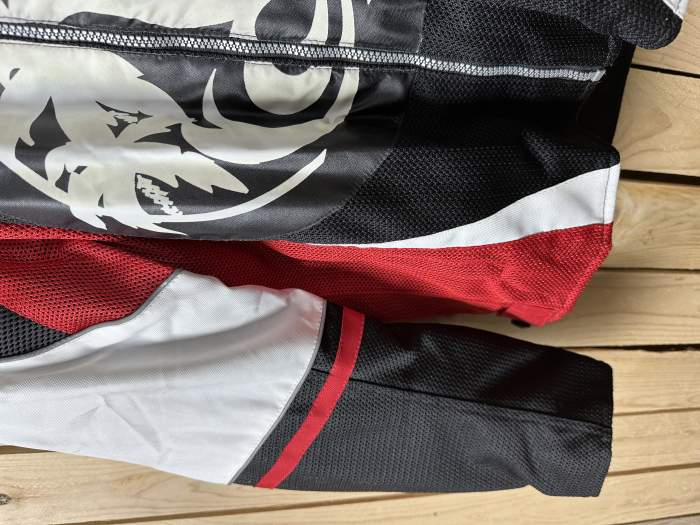 CHAQUETA T-S DE MOTO GARIBALDI PACIFIC ROJO