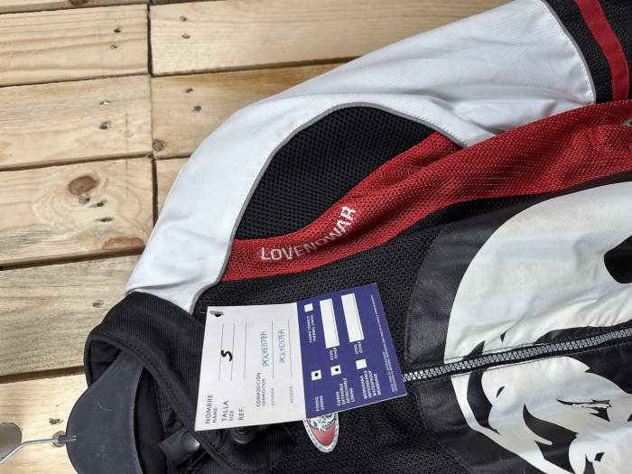 CHAQUETA T-S DE MOTO GARIBALDI PACIFIC ROJO