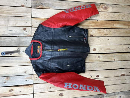 CHAQUETA T-L DE MOTO GARIBALDI HONDA NEGRO