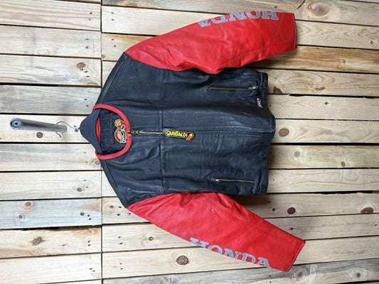 CHAQUETA T-L DE MOTO GARIBALDI HONDA NEGRO 2