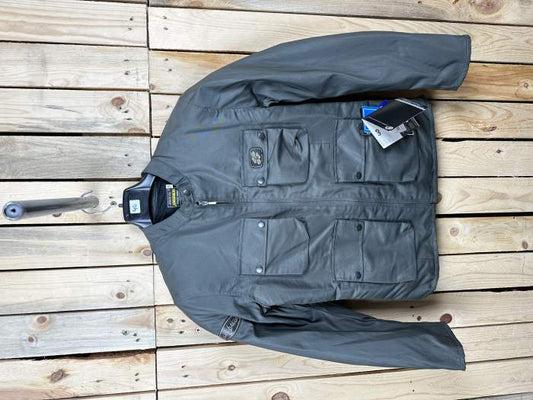 CHAQUETA T-XS DE MOTO GARIBALDI VERDE IMPERMEABLE