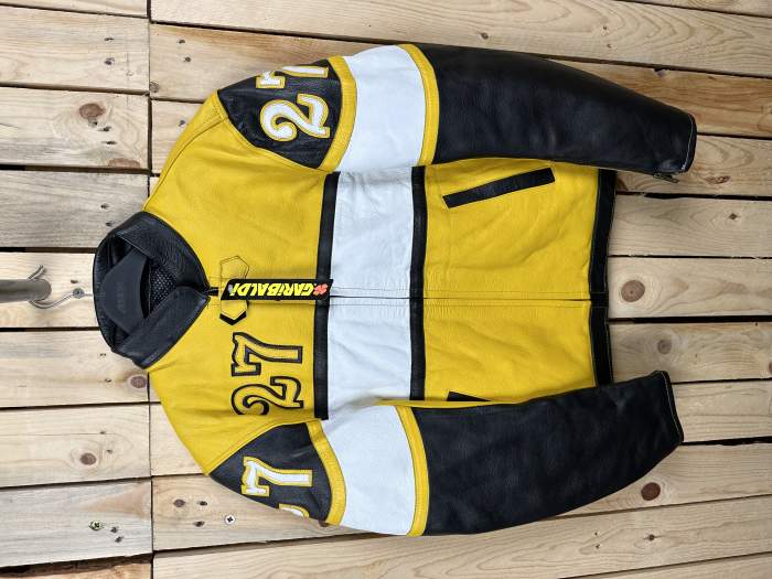 CHAQUETA T-S DE MOTO GARIBALDI AMARILLO 27 B
