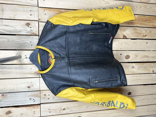 CHAQUETA T-M DE MOTO GARIBALDI AMARILLO