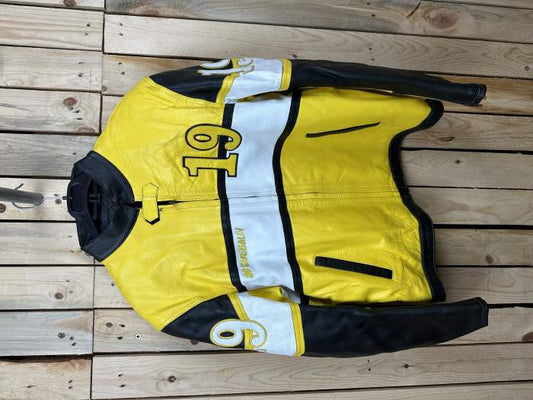 CHAQUETA T-L DE MOTO GARIBALDI AMARILLO 19