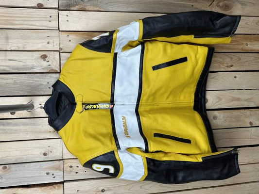 CHAQUETA T-M DE MOTO GARIBALDI AMARILLO 19