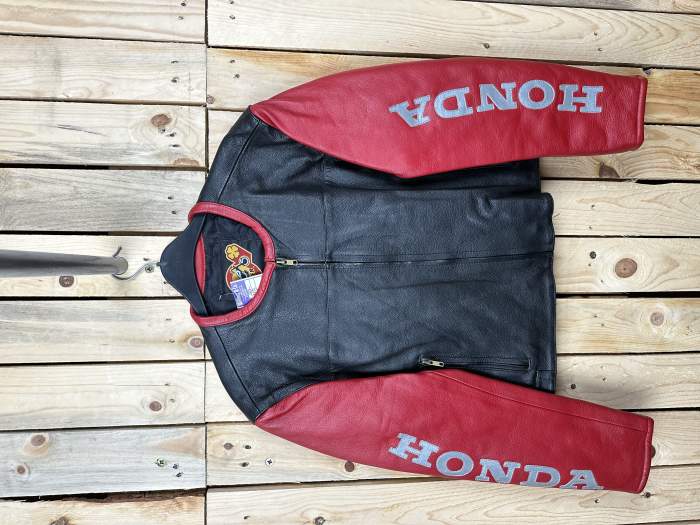 CHAQUETA T-S DE MOTO GARIBALDI HONDA NEGRO