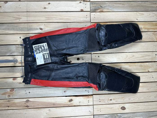 PANTALON T-L DE MOTO GARIBALDI NEGRO/ROJO - QrBox.es