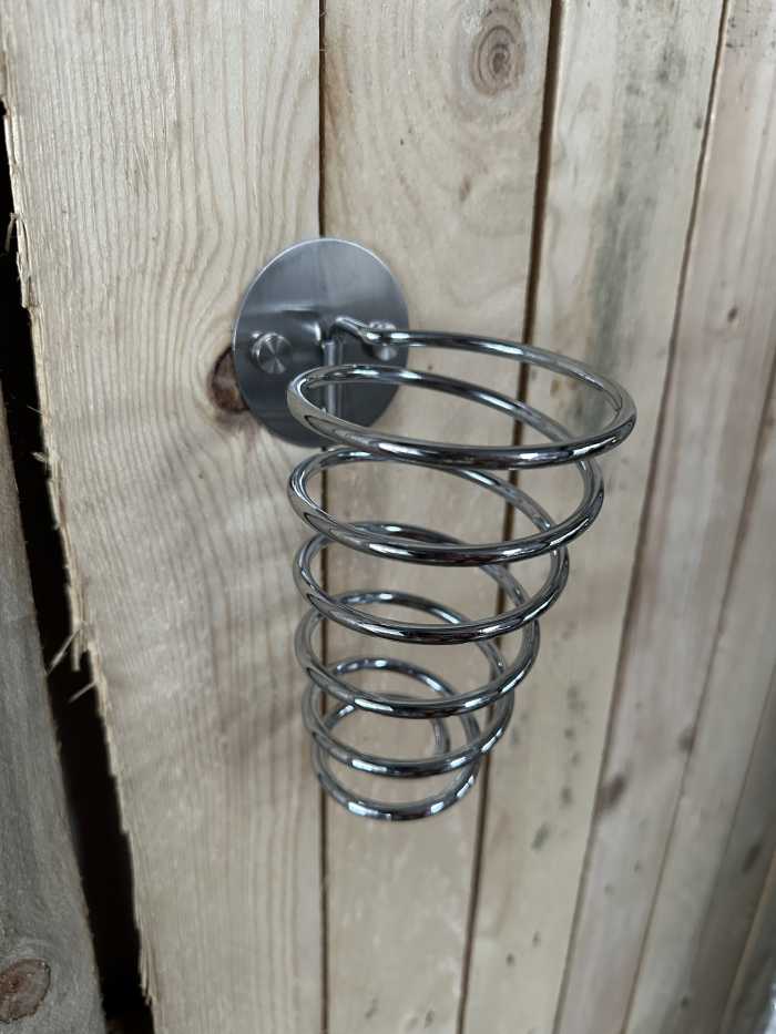 PORTASECADOR ESPIRAL CROMADO