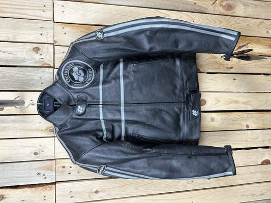 CHAQUETA T-S DE MOTO ORIGINAL VINTAGE NEGRA 2