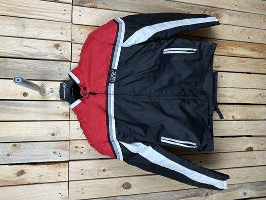 CHAQUETA T-L DE MOTO GREX ROJO/NEGRO