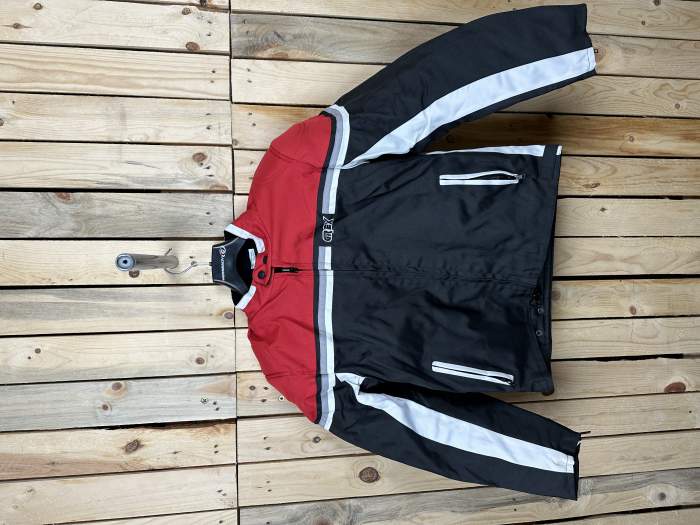 CHAQUETA T-S DE MOTO GREX ROJO/NEGRO