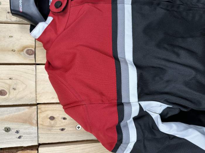 CHAQUETA T-S DE MOTO GREX ROJO/NEGRO