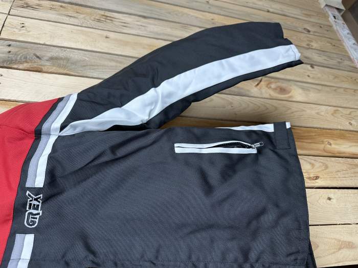 CHAQUETA T-S DE MOTO GREX ROJO/NEGRO