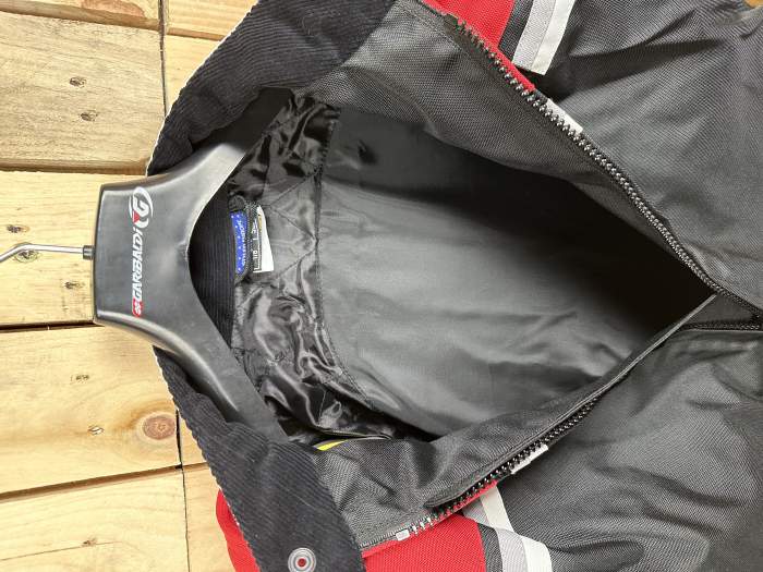 CHAQUETA T-S DE MOTO GREX ROJO/NEGRO