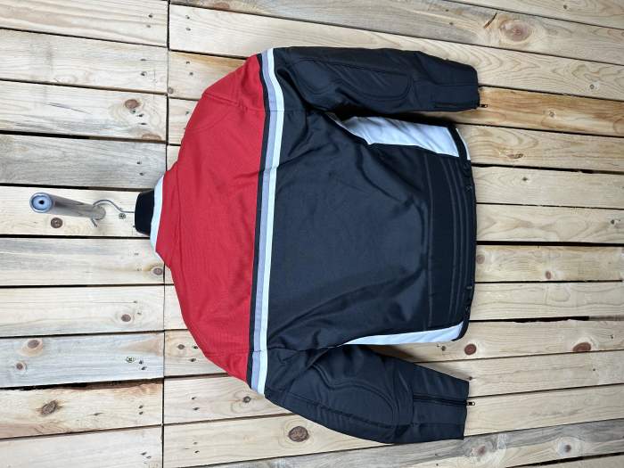 CHAQUETA T-S DE MOTO GREX ROJO/NEGRO