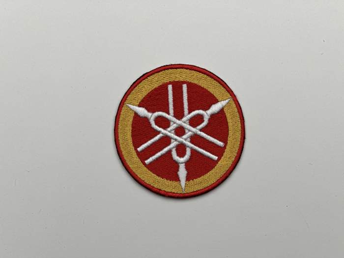 PARCHE BORDADO YAMAHA REDONDO