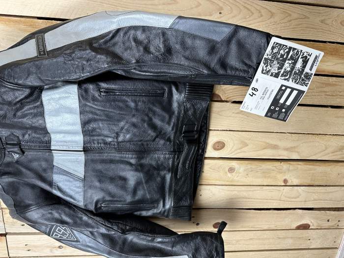 CHAQUETA T-M DE MOTO GARIBALDI NEGRA 6