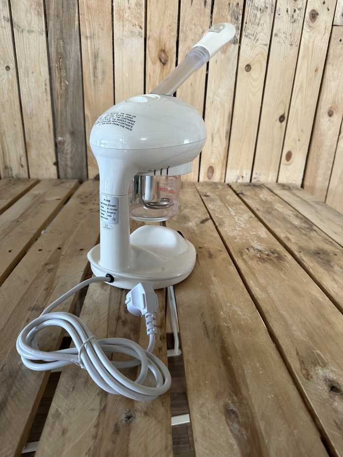 VAPOR OZONO FACIAL PORTATIL EM-100 - QrBox.es