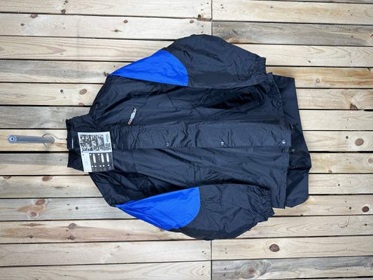 CHAQUETA T-M CORTAVIENTOS IMPERMEABLE AZUL